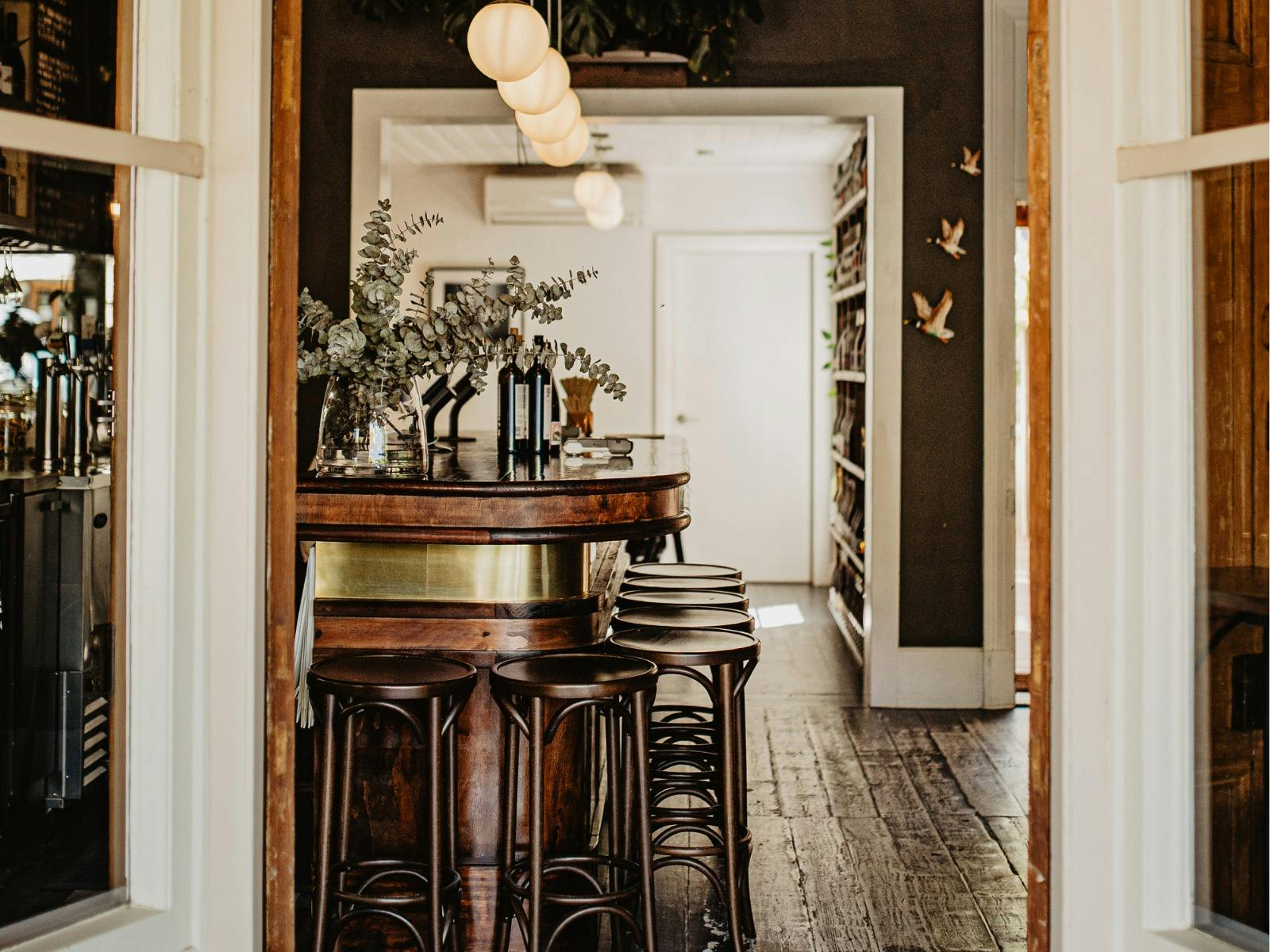 bar table and bar stools