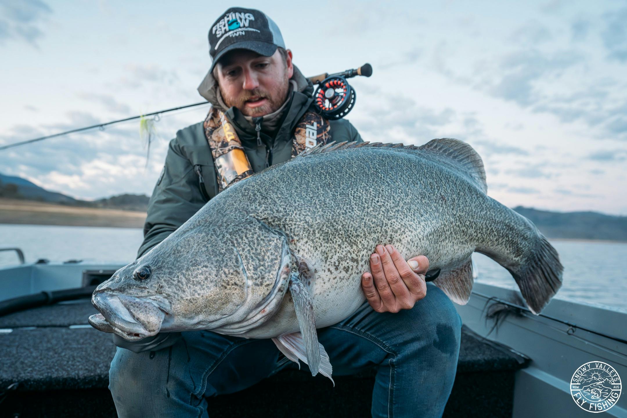 Join Snowy Valleys Fly Fishing in chasing the largest Murray Cod in Australia  on lure and fly