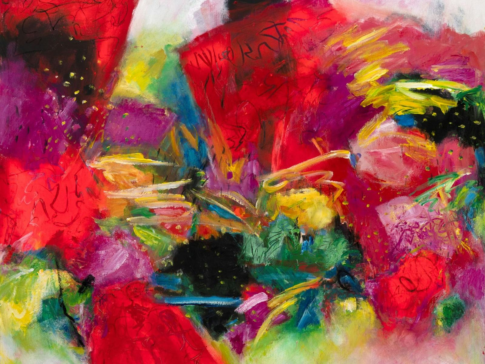 Colourful abstract painting