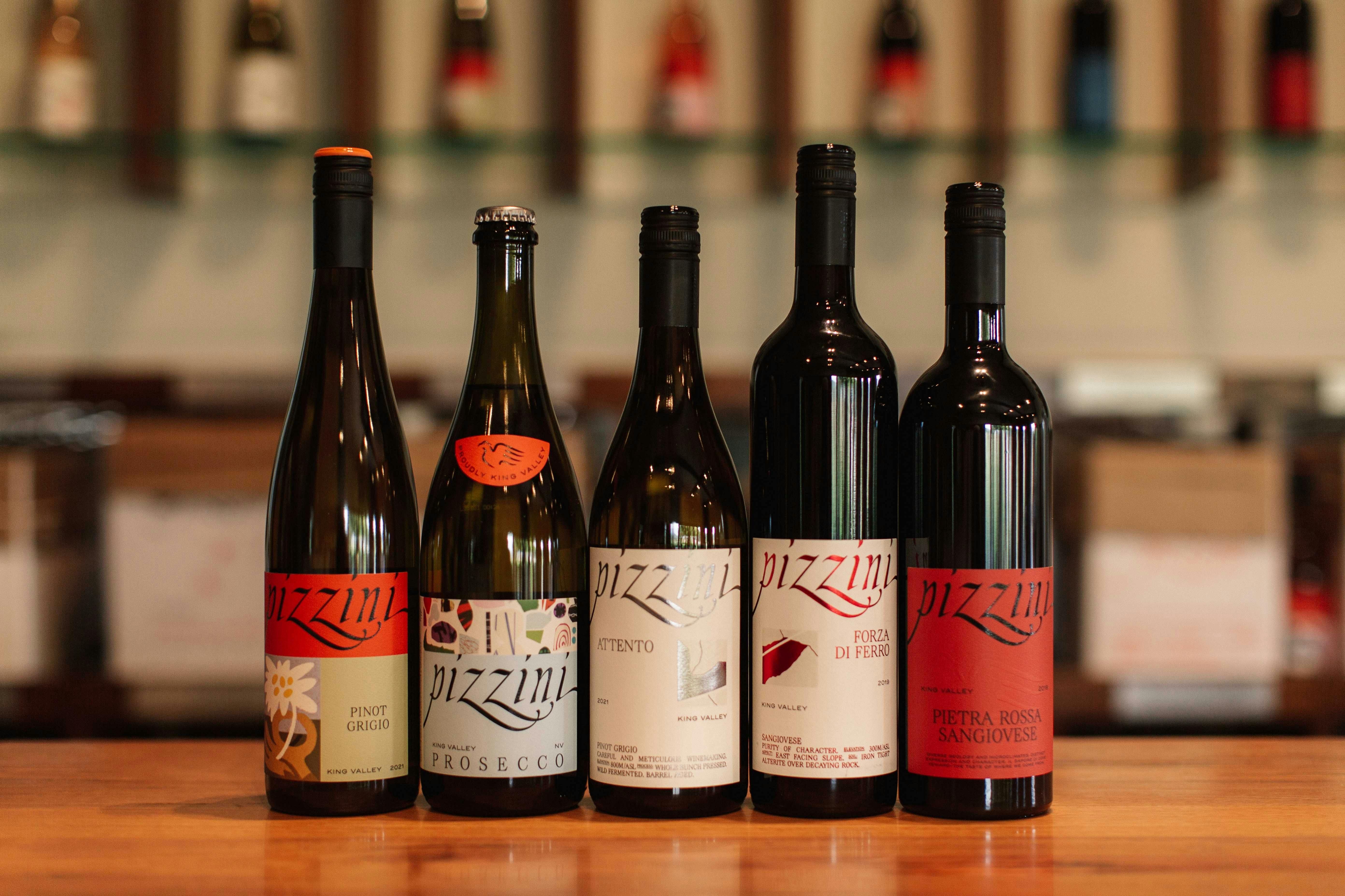 wine range at cellar door