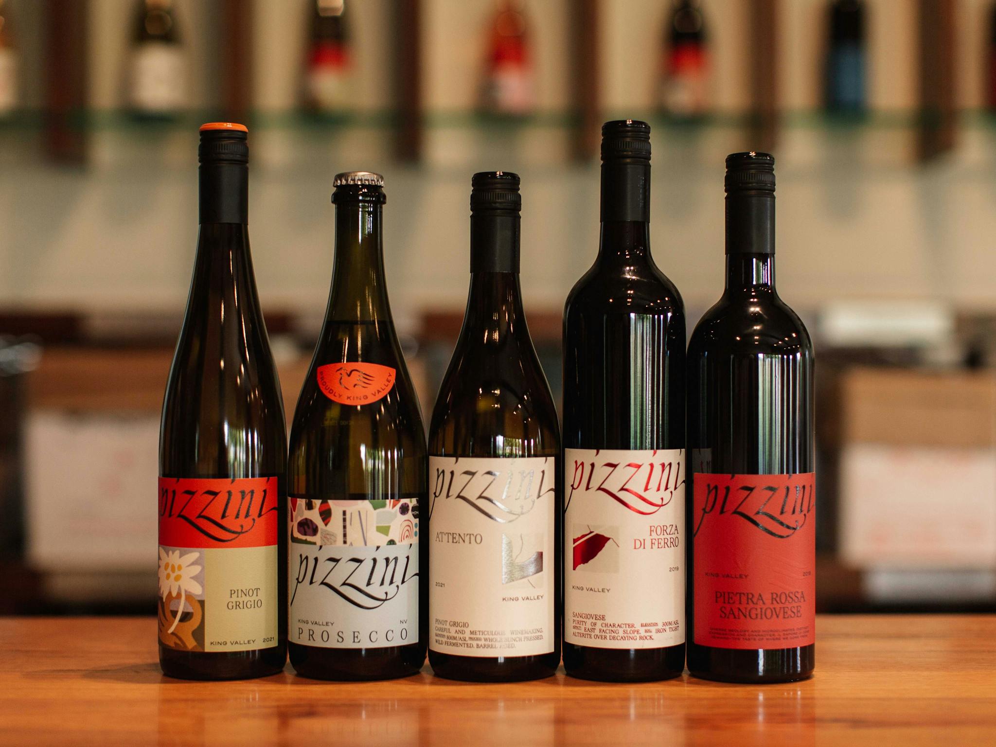 wine range at cellar door