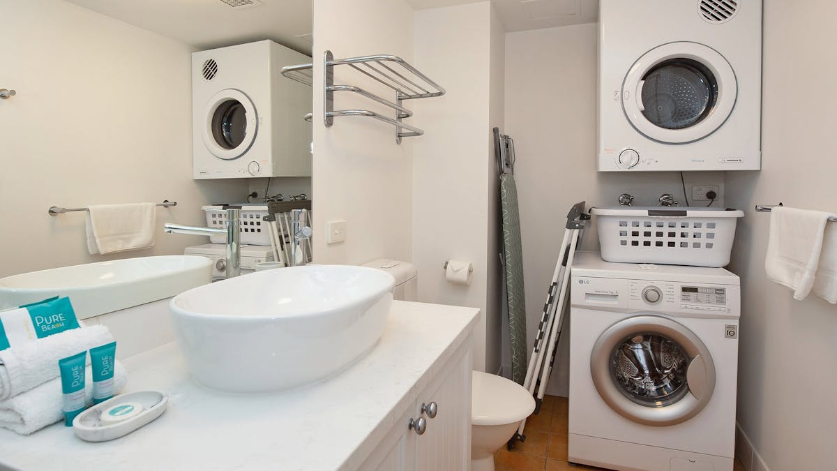 main bathroom and laundry main bathroom and laundry