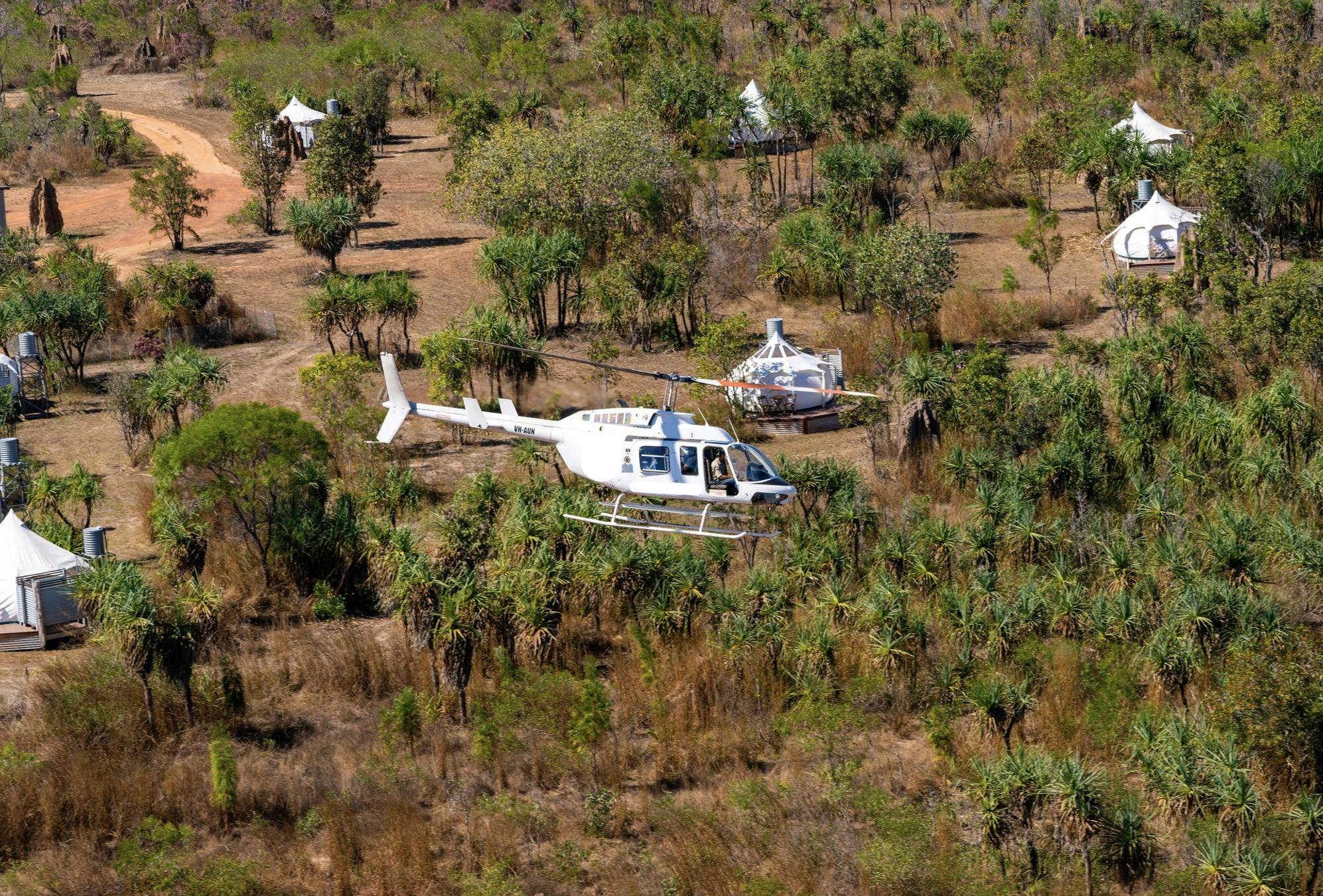 Aerial view of Top End Safari Camp