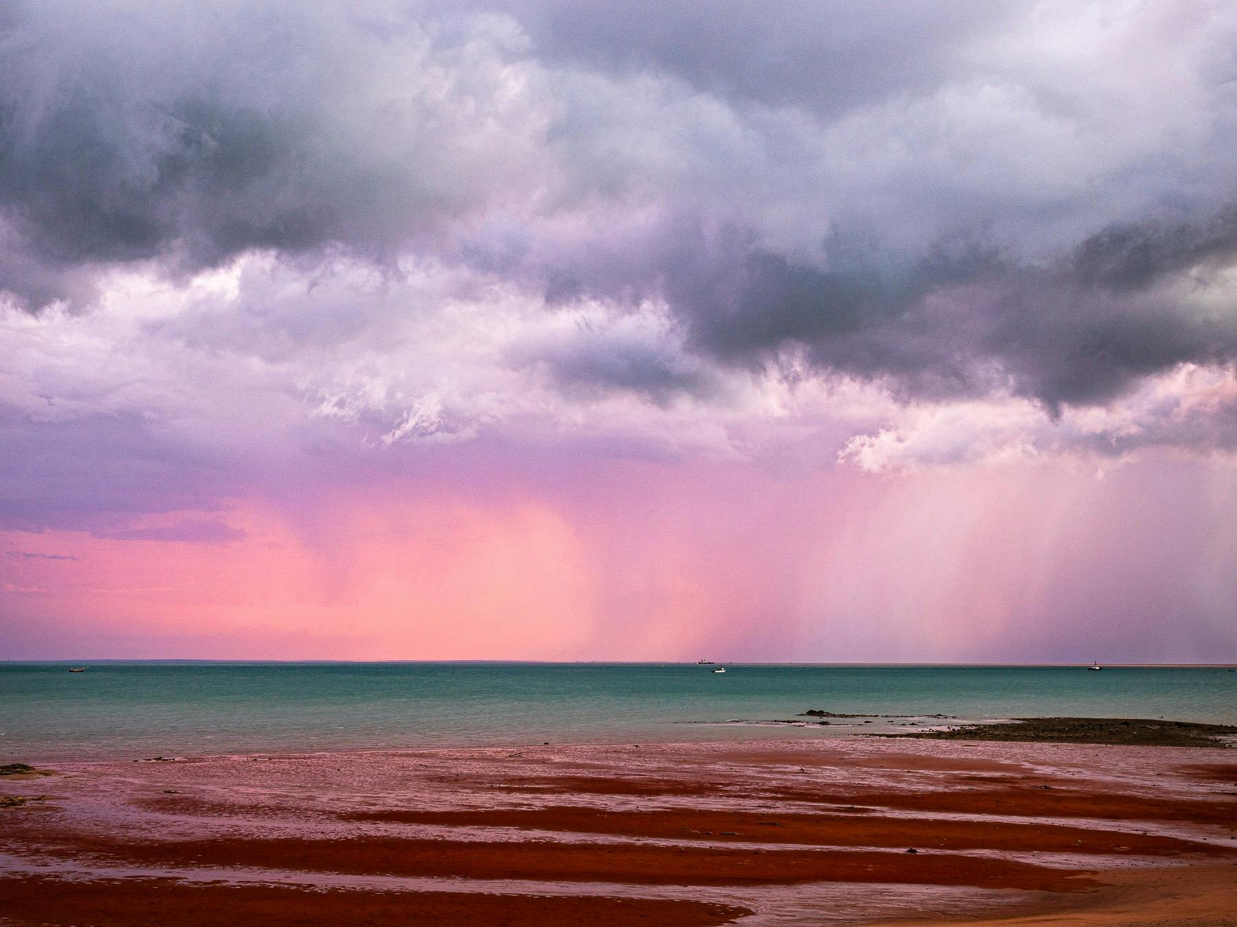 Broome storm at sunset