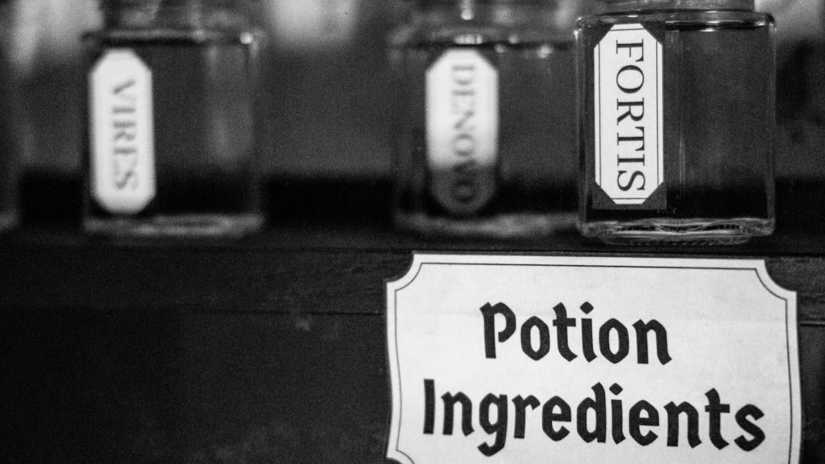 Potion Ingredients in the Realm of MAgic at Arcadium Adventures