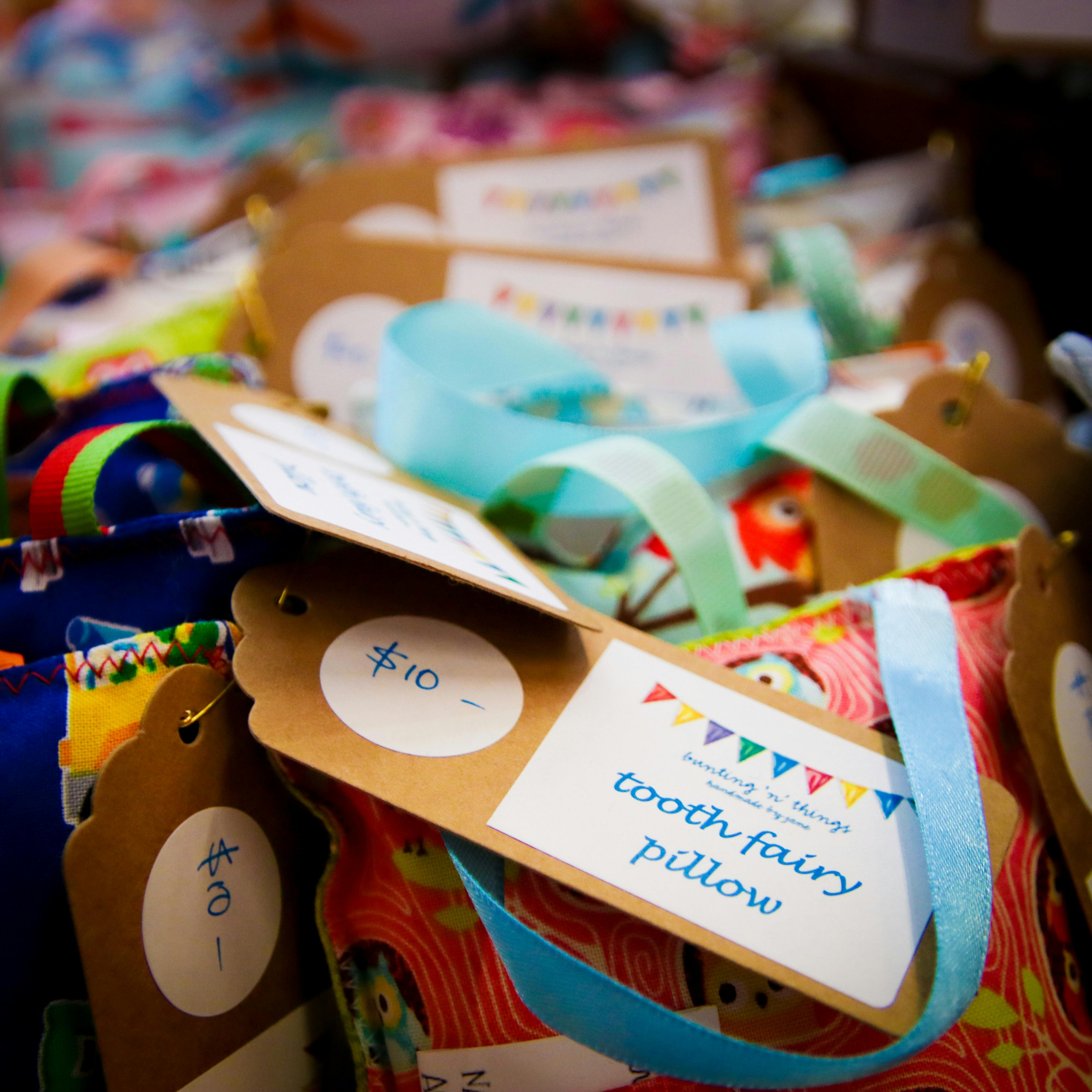 tooth fairy pillows at the Fullarton Christmas Fair
