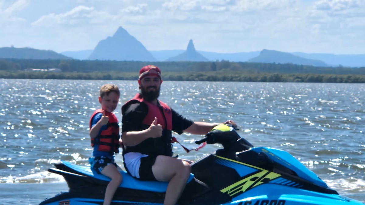 Dad and son