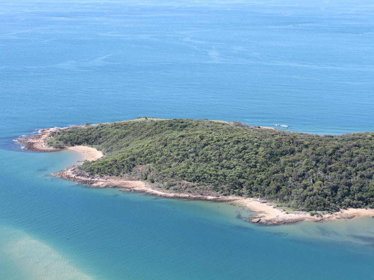 Aerial shot of Clews Point