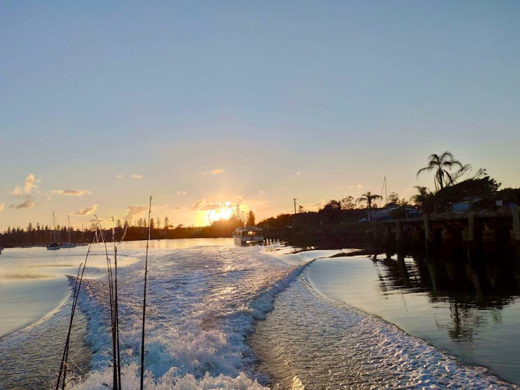 Early mornings are the best way to start your fishing trip with Yamba Fishing and Charters.