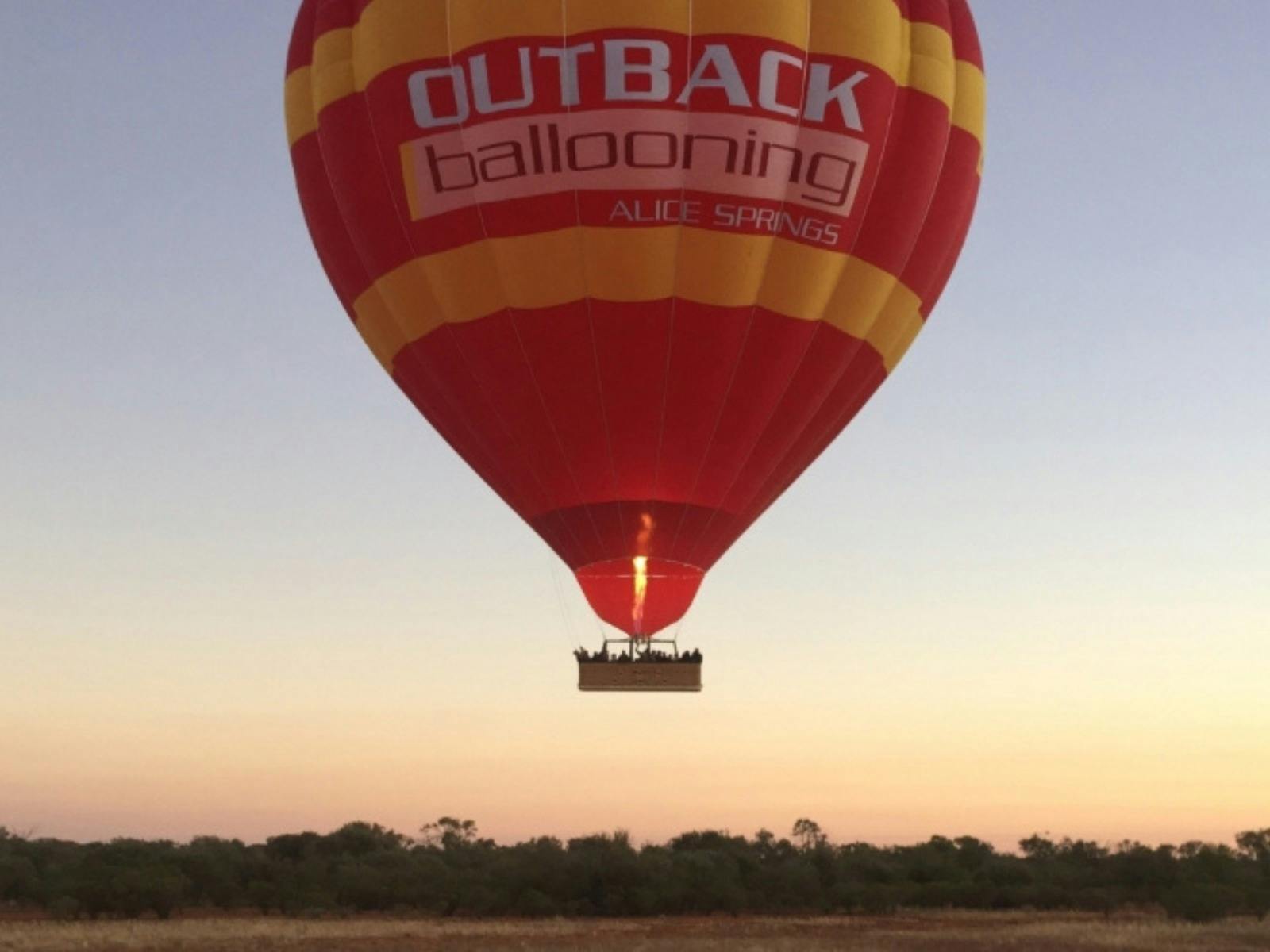 Balloon at sunrise