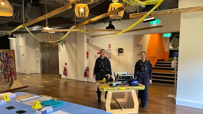 Forensic AFP personnel at Questacon