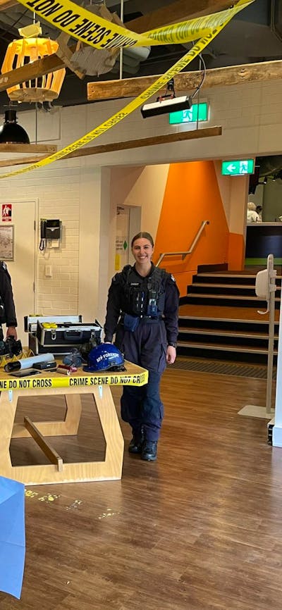Forensic AFP personnel at Questacon