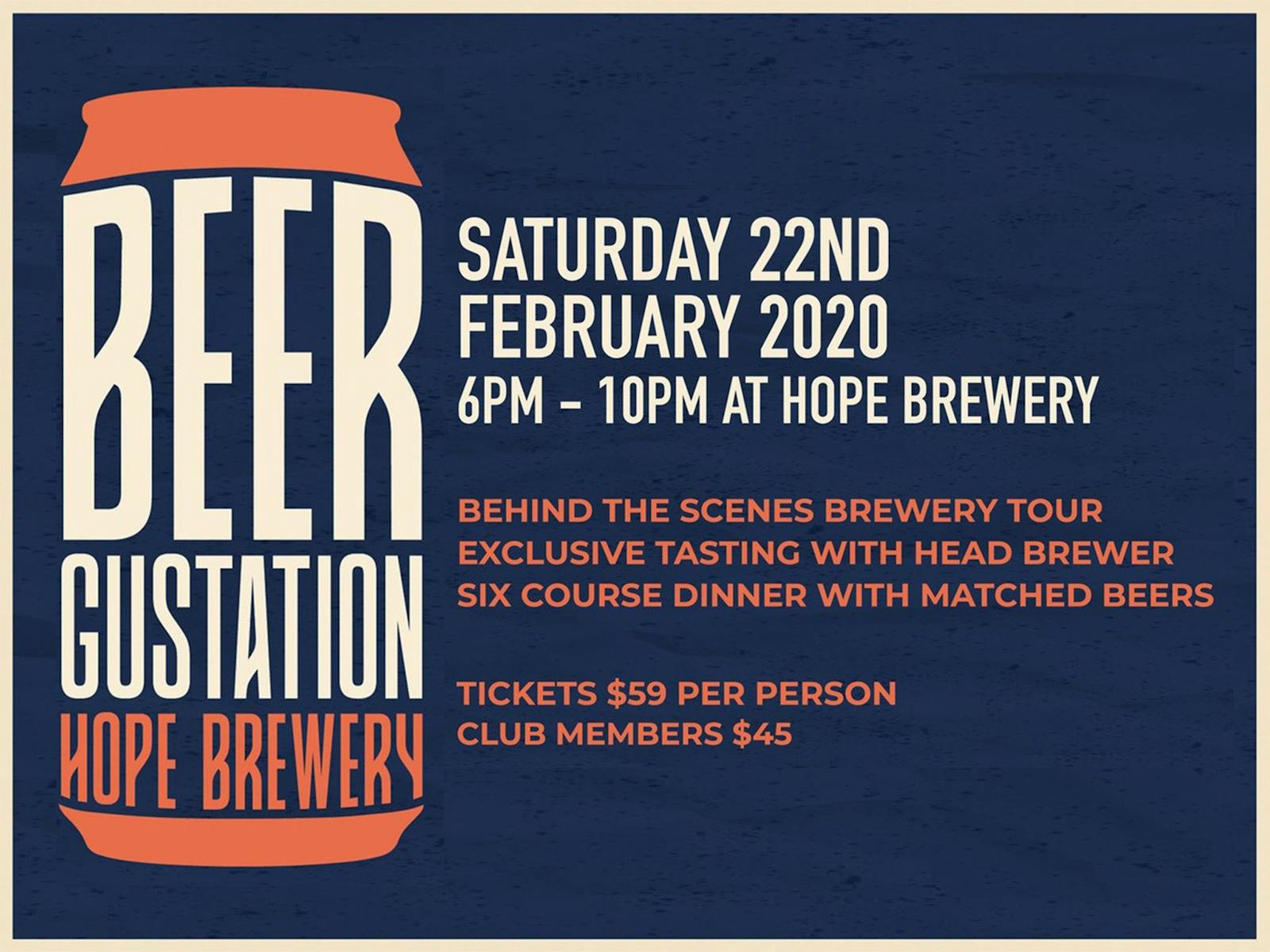 Image for Hope Estate's Beergustation Dinner