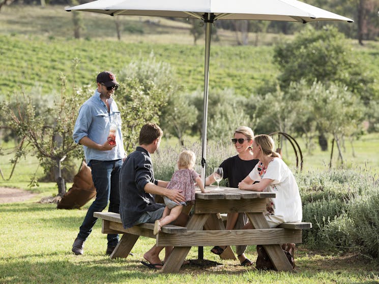 Rosby Wines Cellar Door & Sculpture Garden. Mudgee Wine in a garden setting.