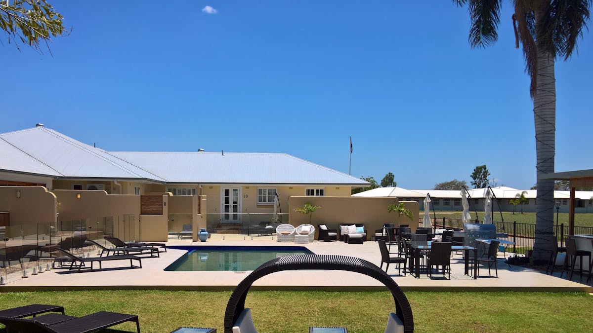 Pool view from Unit 3