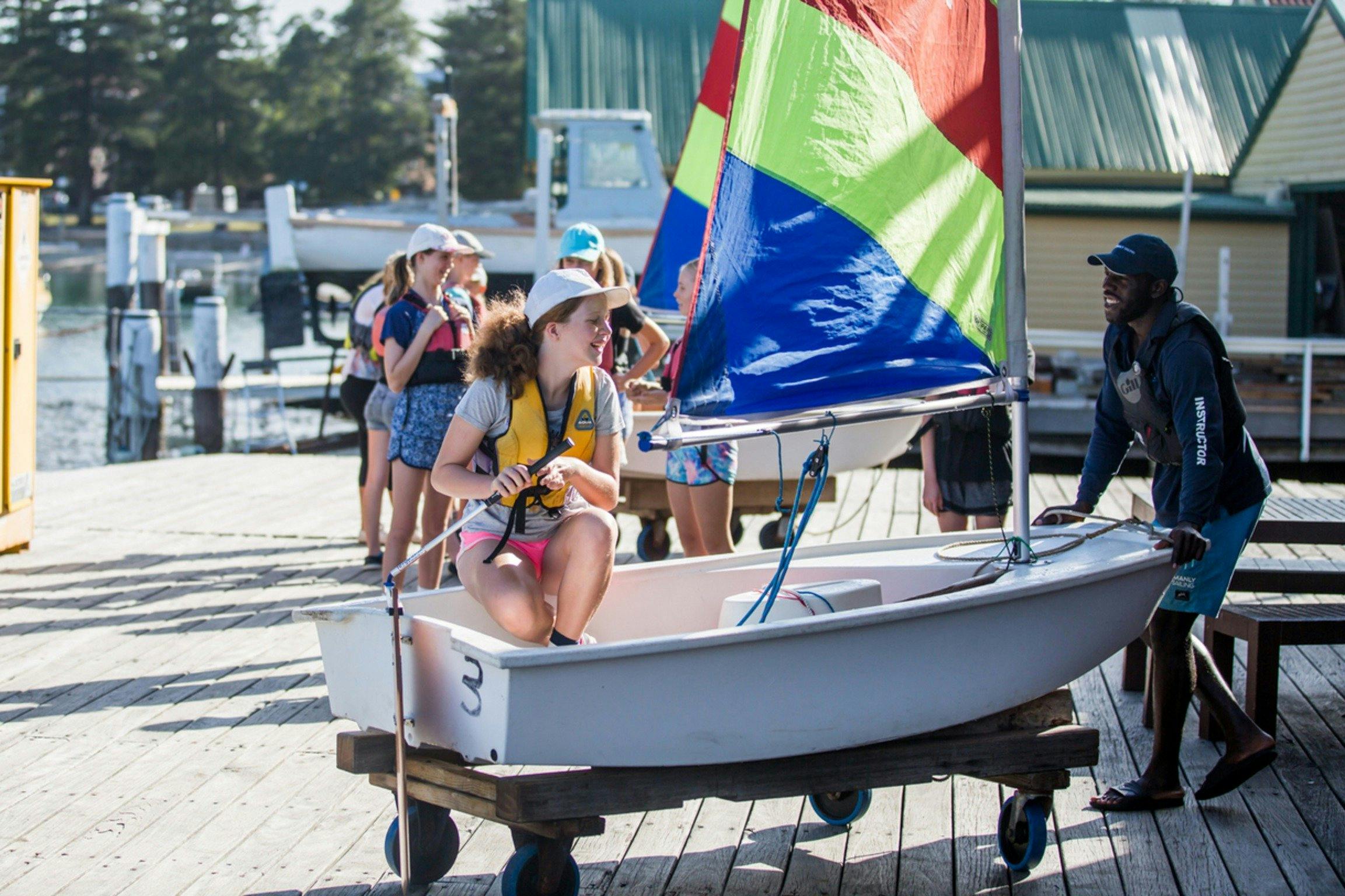 Student Learning the ropes