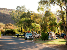 Grassed camping or caravan powered sites