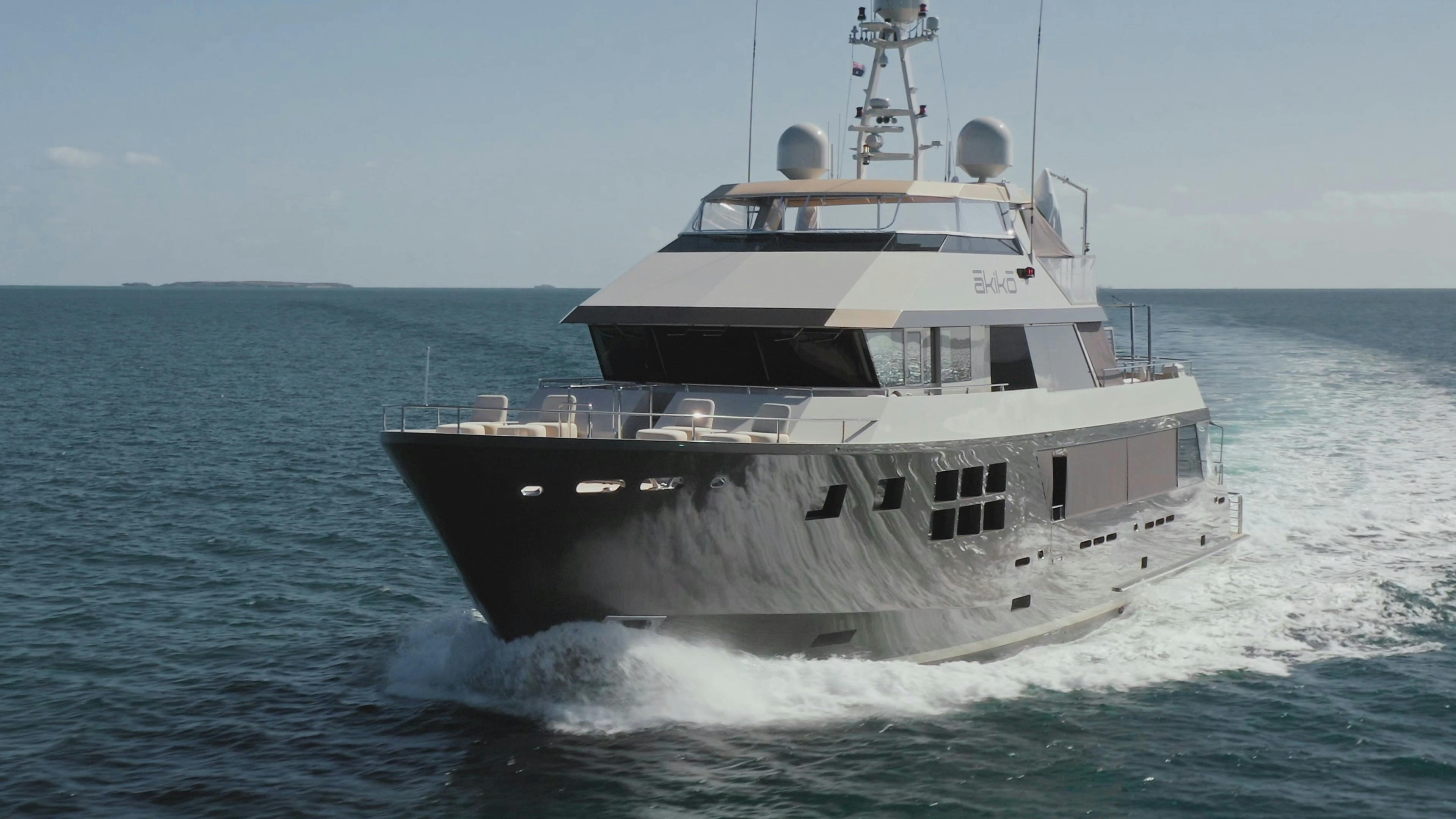 AKIKO luxury superyacht cruising western australia tourism