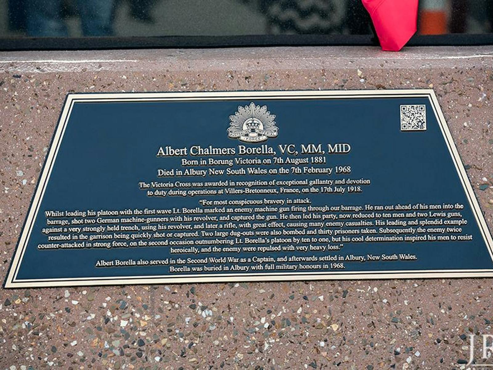 Captain Albert Borella Memorial