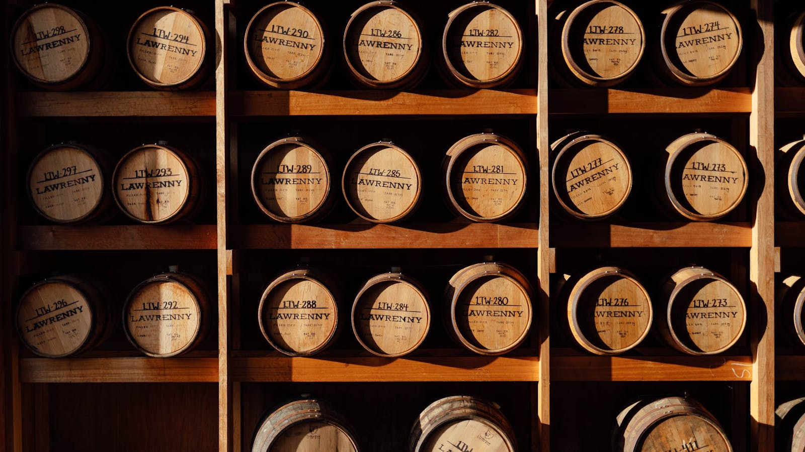 Maturing Whisky Barrels