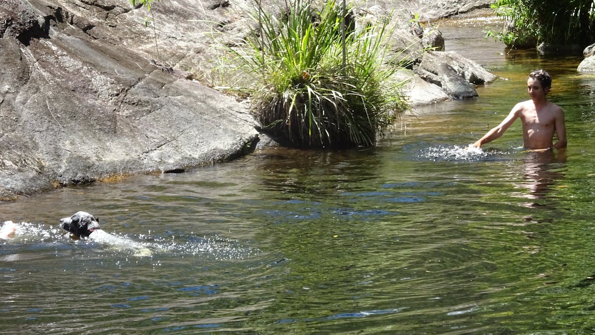 Private swimming hole