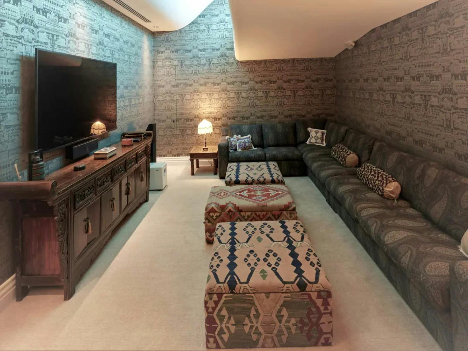 Media room within the house