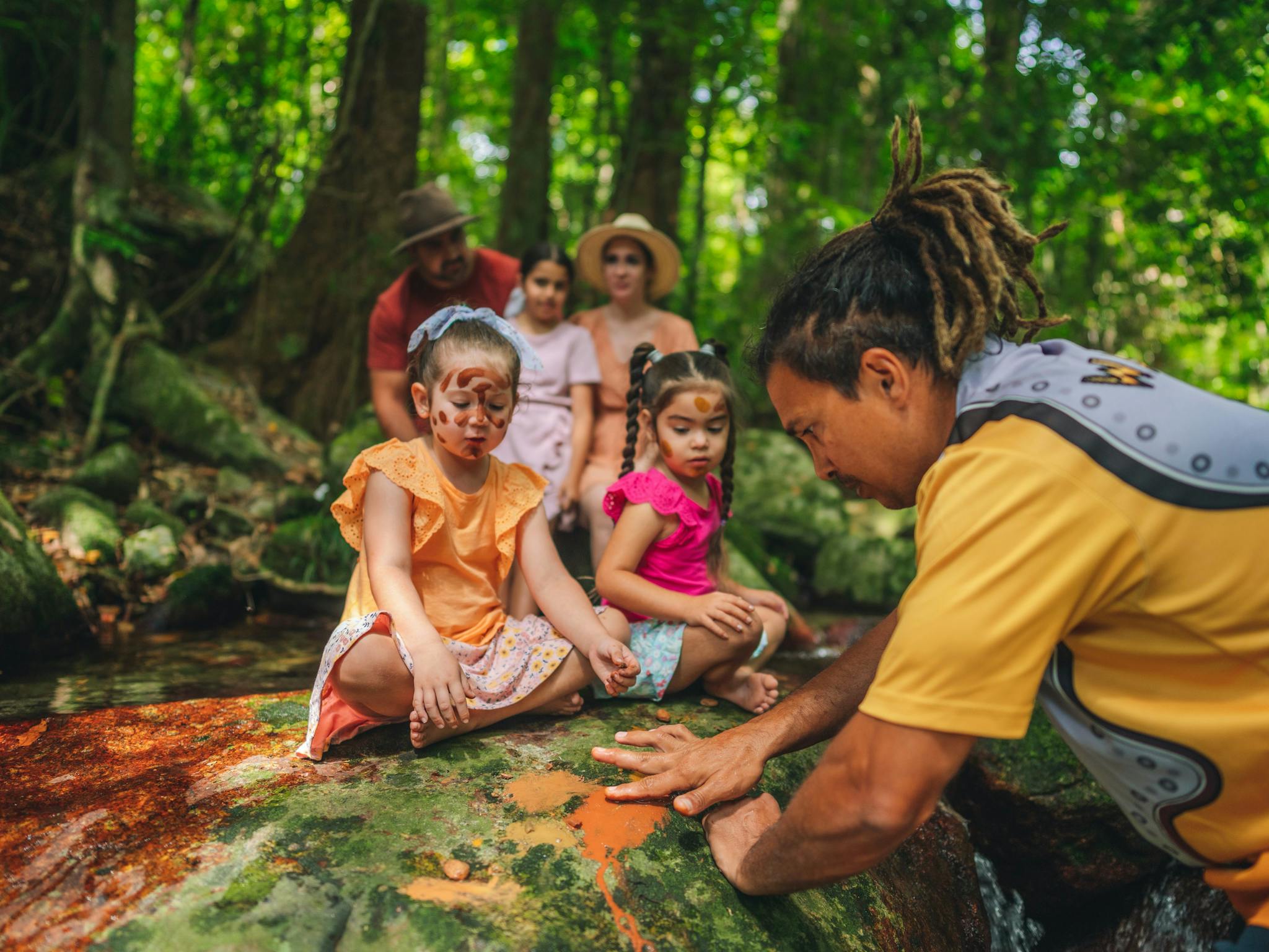 Learning about natural resources with Walkabout Cultural Adventures Aboriginal guide Learning about natural resources with Walkabout Cultural Adventures Aboriginal guide