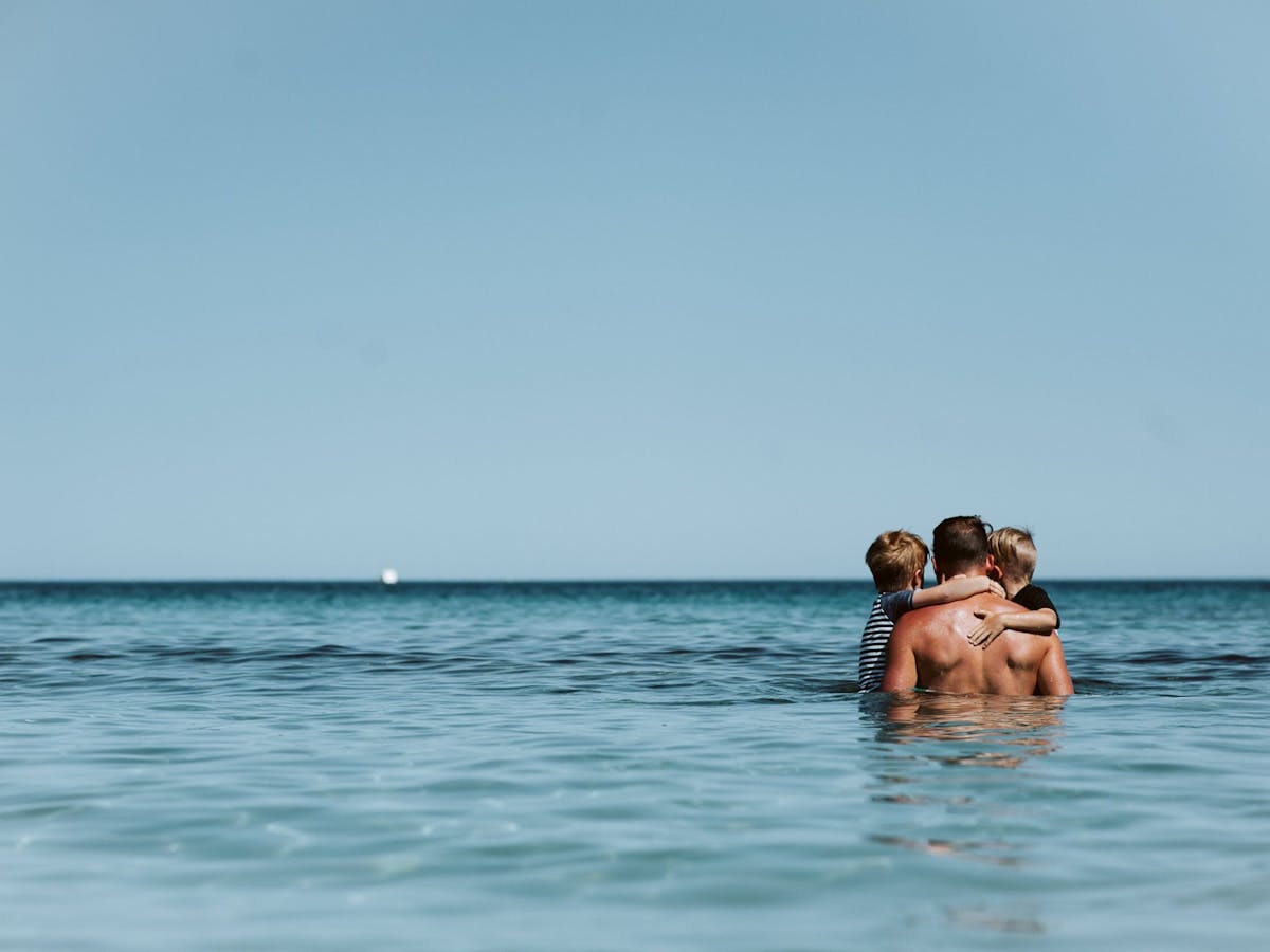Family Swimming at Carrickalinga Beach