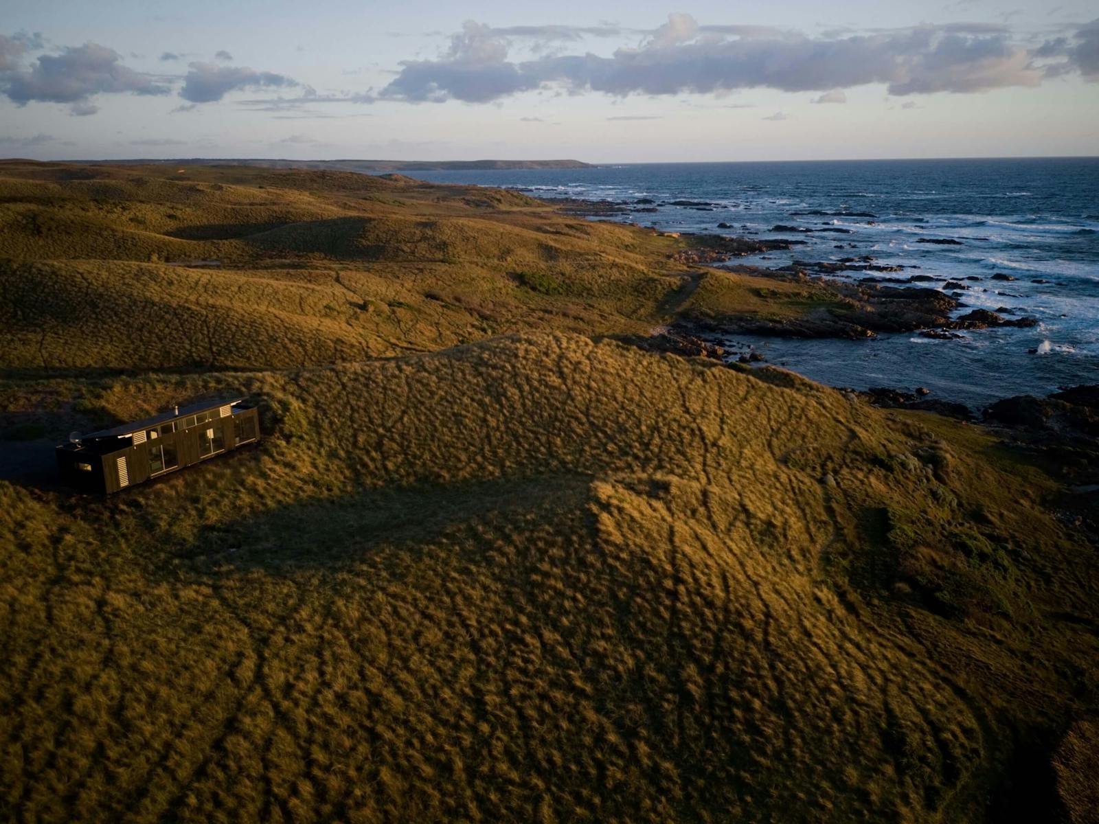 Each lodge sits within 12000 year old grassy sand dunes, on a 96 acre coastal property