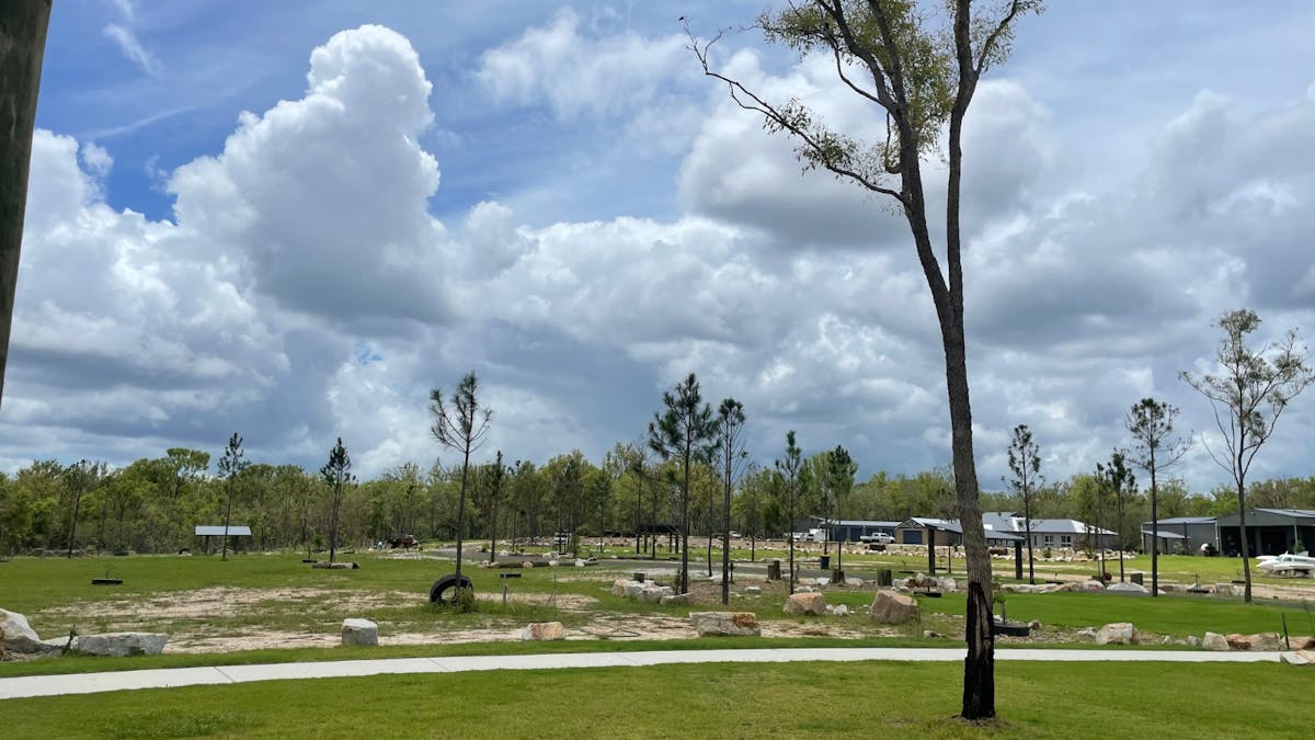Showing camp ground