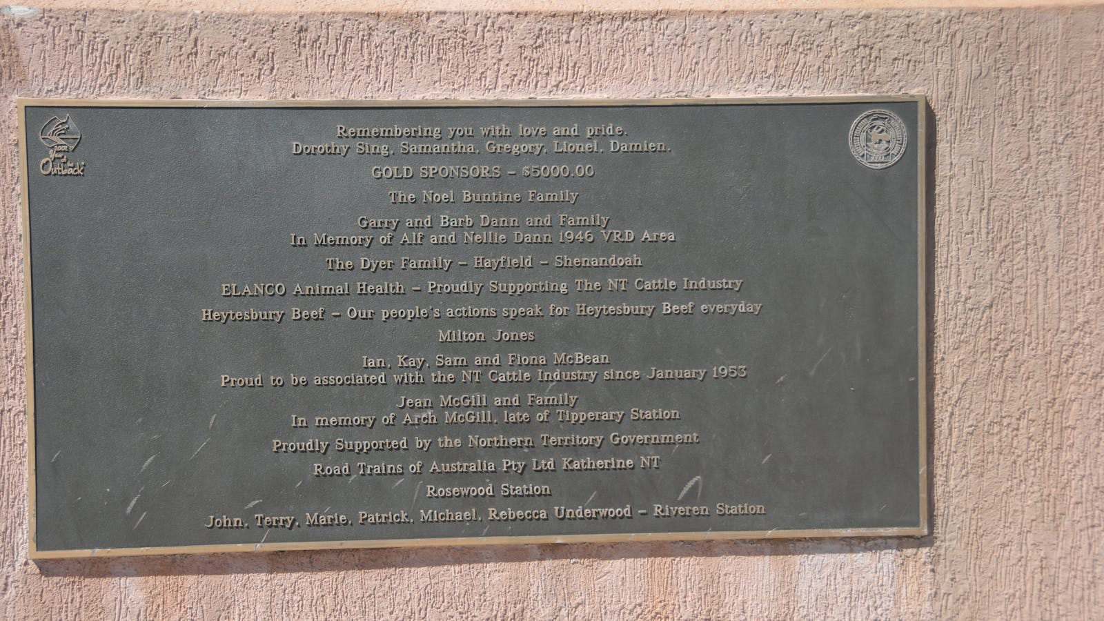 Stockmans Pioneer Memorial Katherine Icon