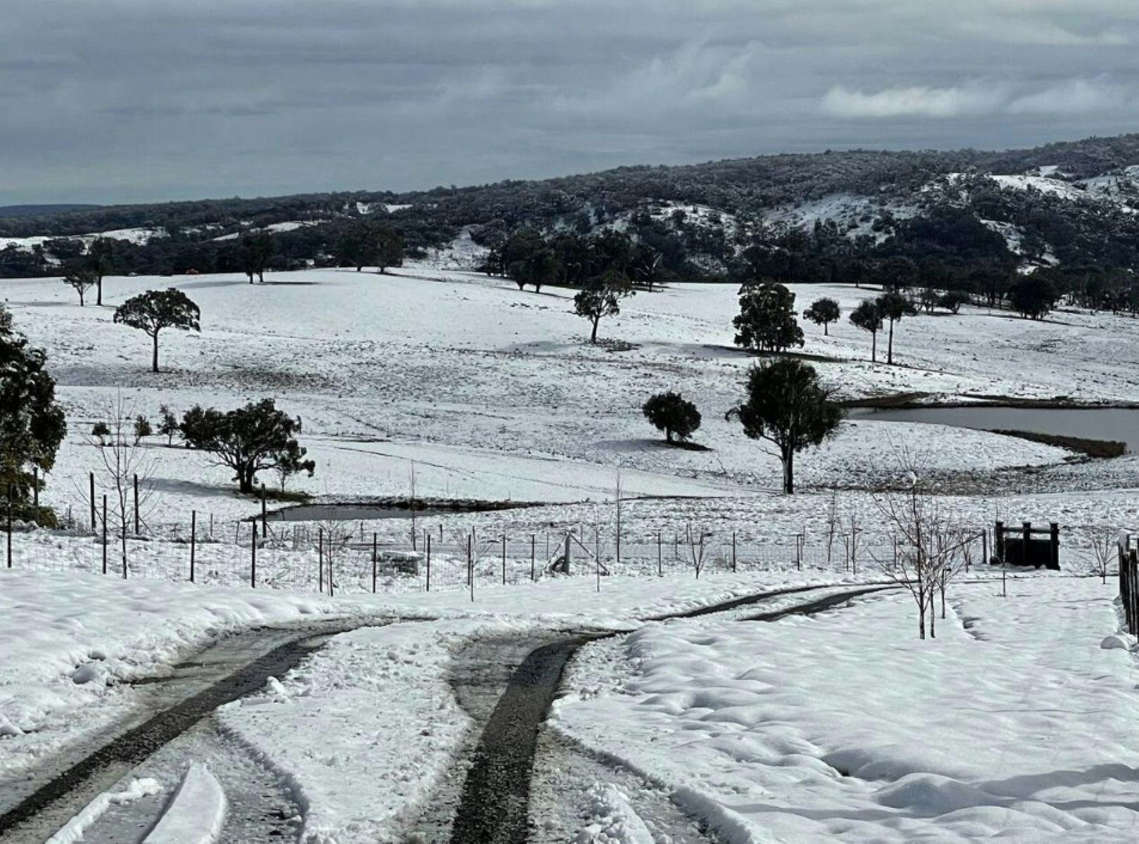 iron mine in the snow