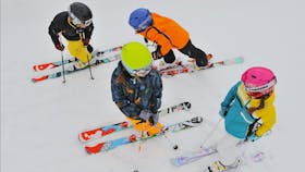 Kids getting ready to fly