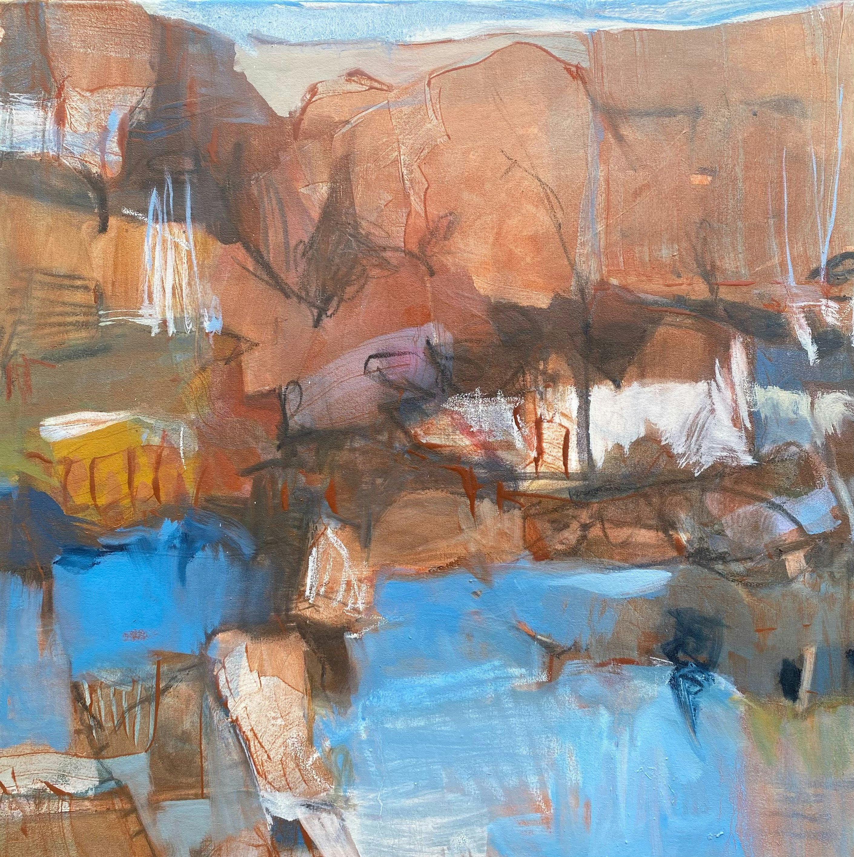 abstract landscape painting