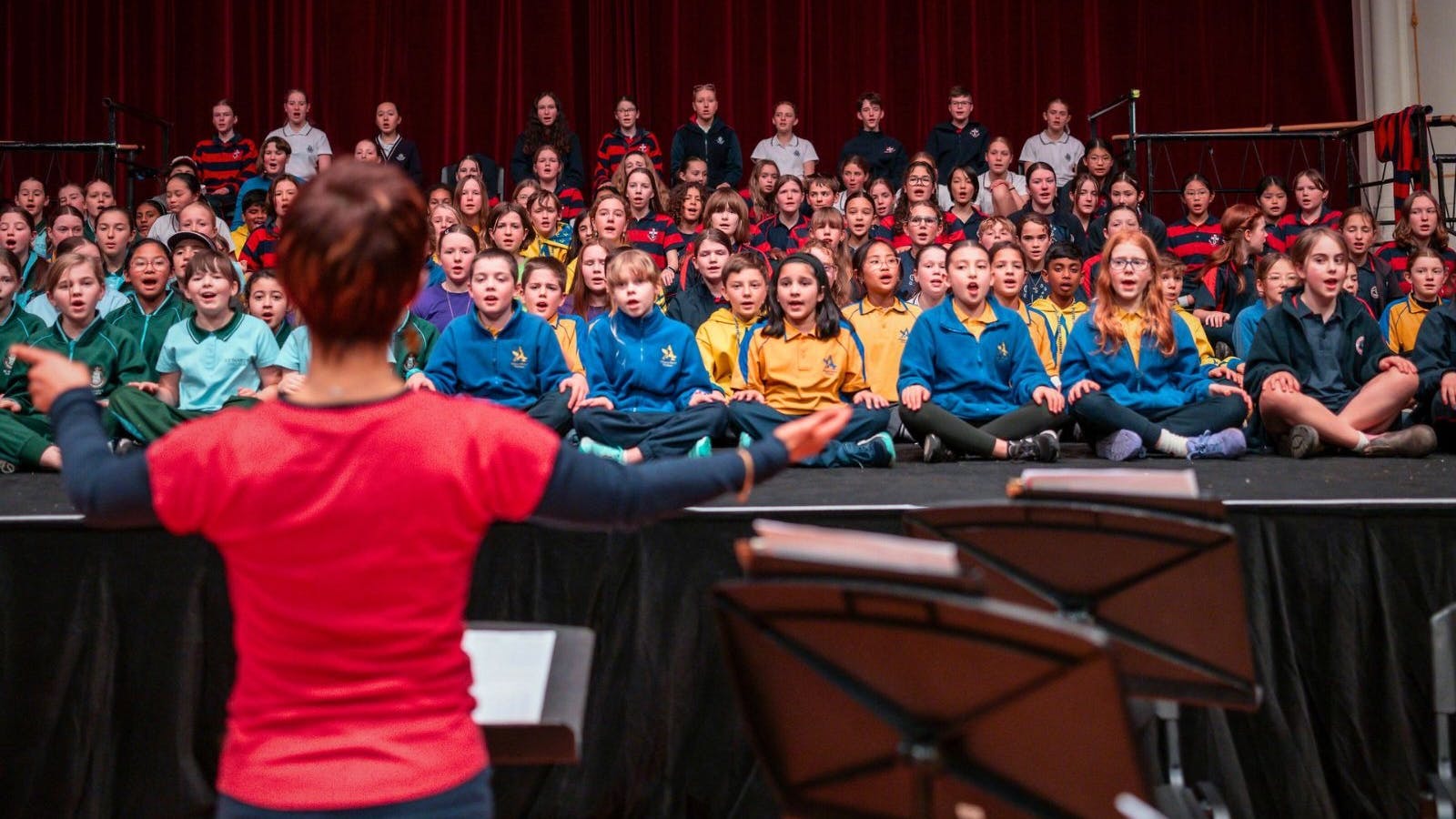 Young Tasmanian Sings rehearsals 2025