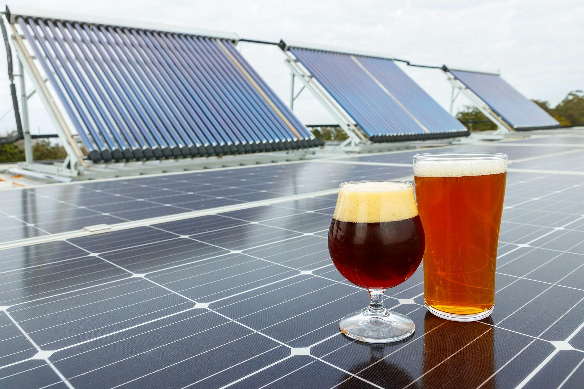 Our beers are brewed using the power from the Aussie sun.