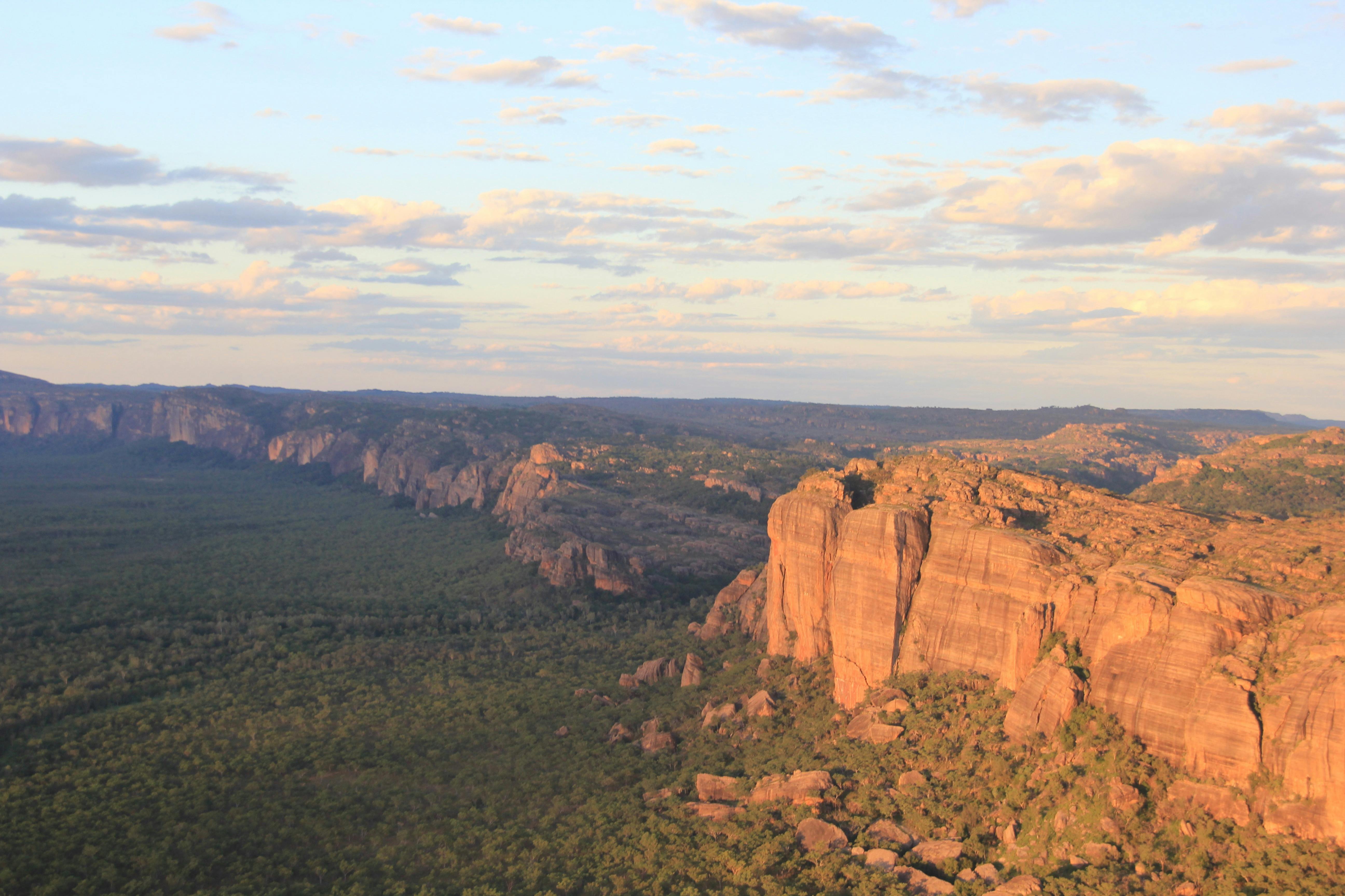 Escarpment at sunset