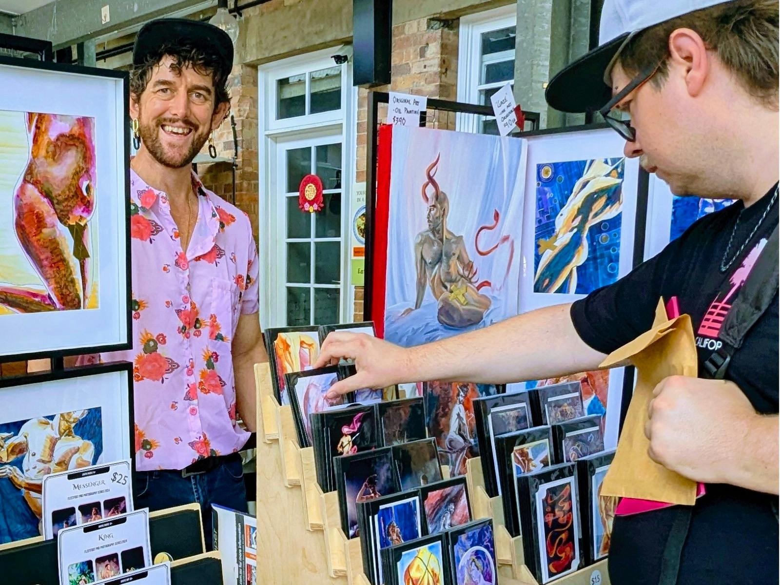 Market vendor at 2025 event