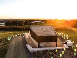 Views over the cherry orchard from Chaser