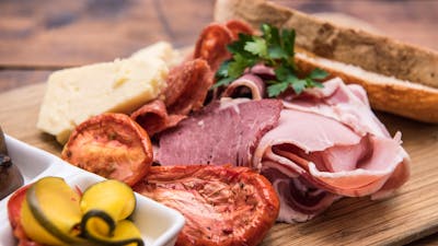 Delicious platter of locally sourced ingredients