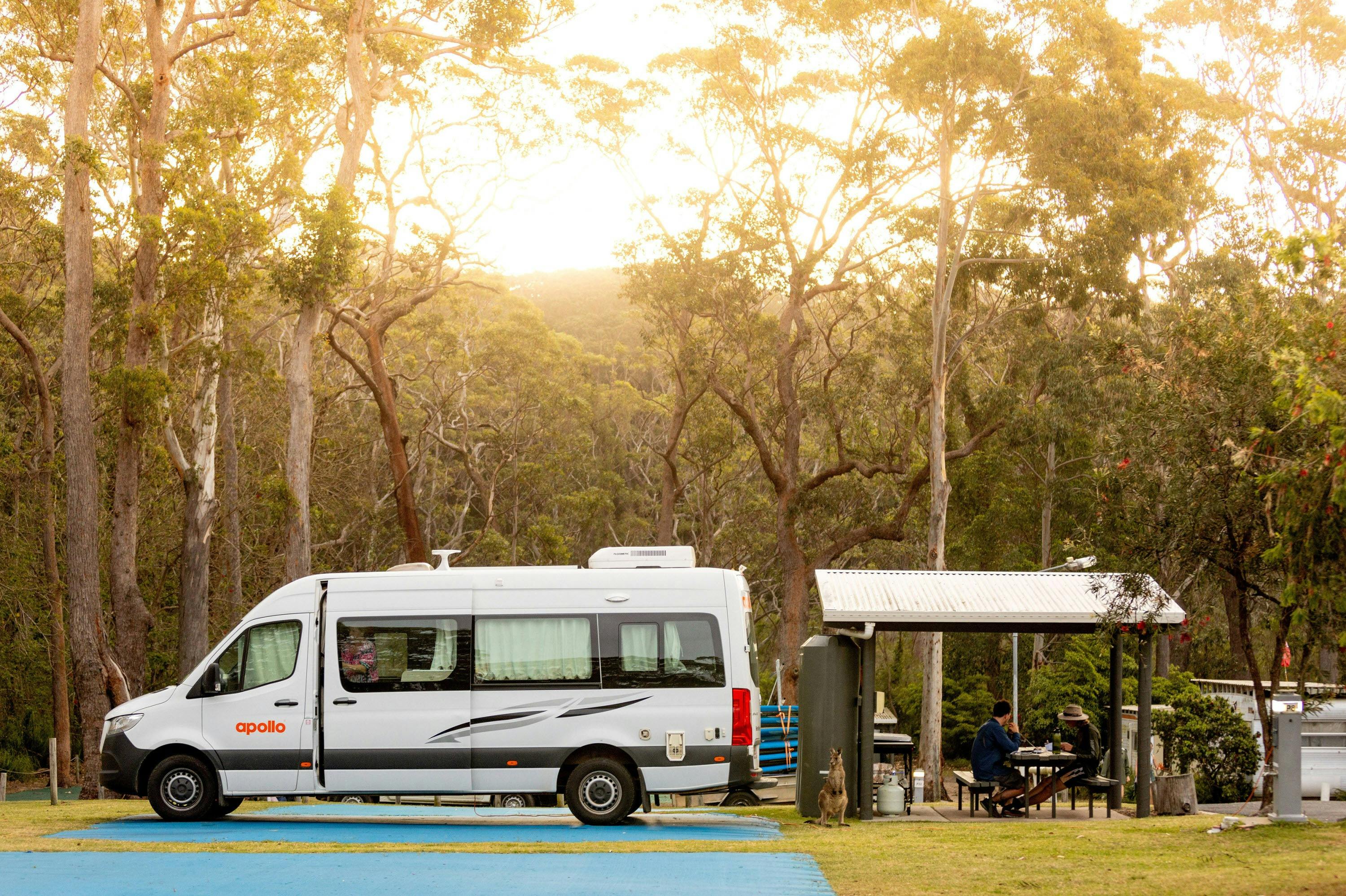 The powered sites have access to all park facilities