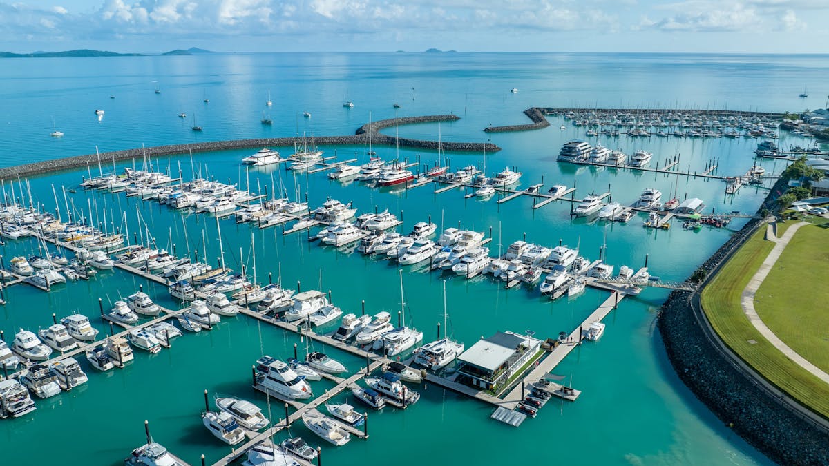 Coral Sea Marina aerial