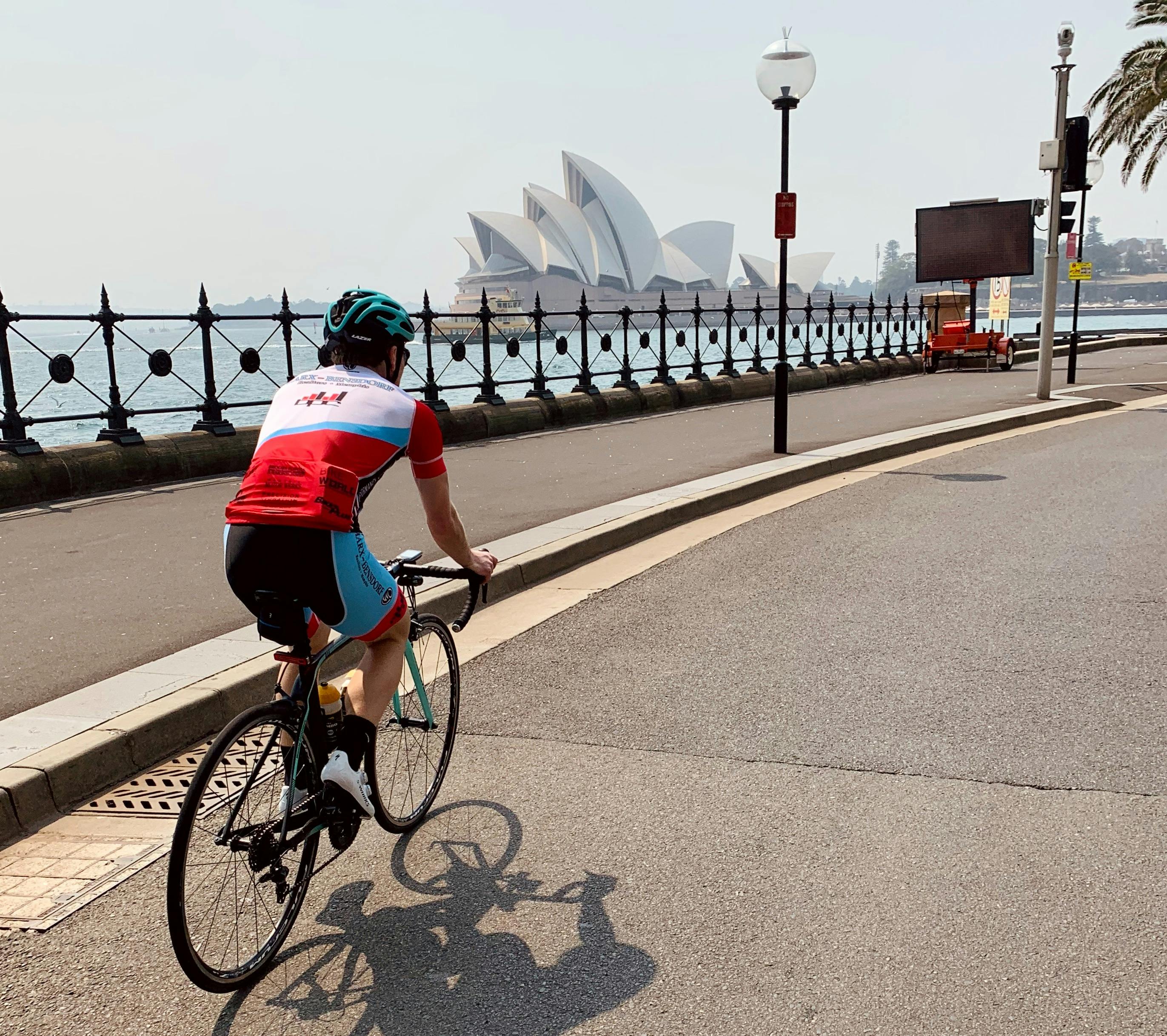Riding Under Sydney Harbour Bridge