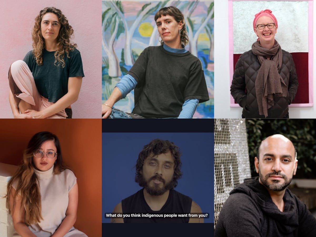 Clockwise: Ellen Ferrier, Ellie Hannon, Ali Noble, Ali Tahayori, Joel Sherwood Spring, Vedika Rampal