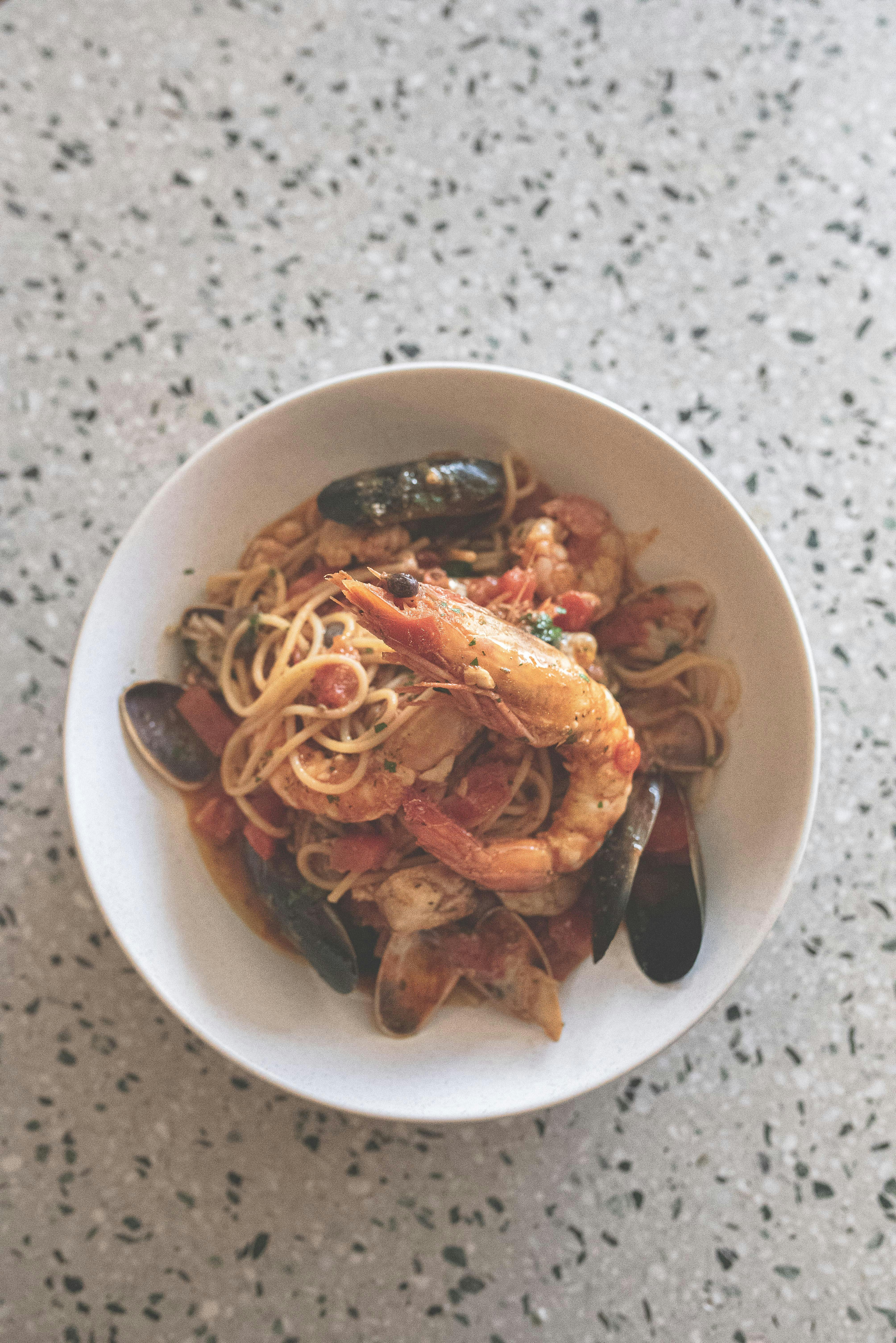 seafood pasta spaghetti italian