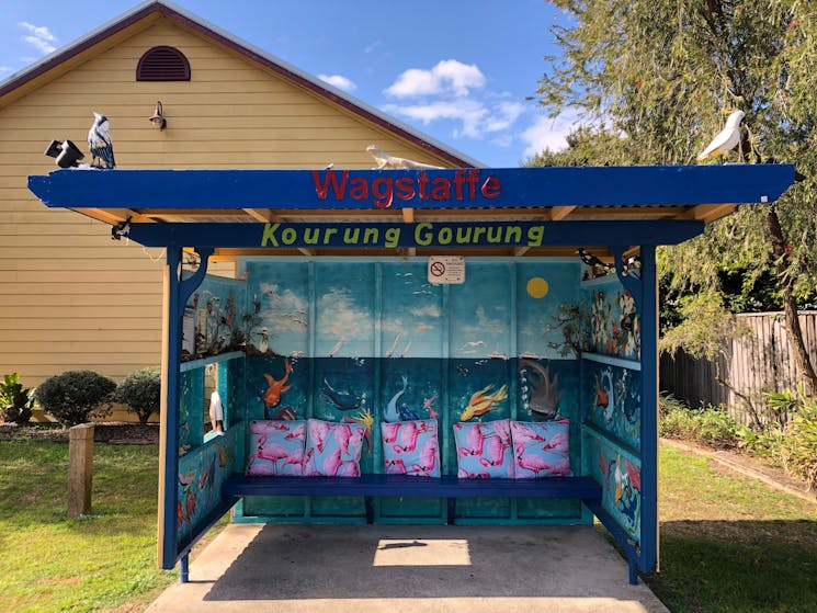 Local bus stop at Wagstaffe