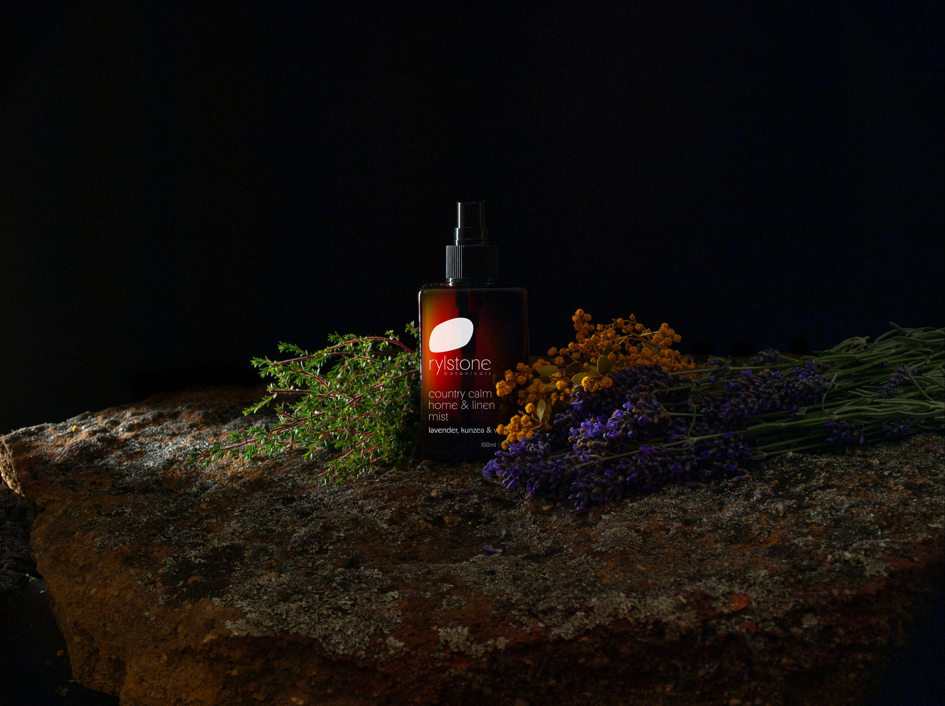 Our products feature natural essential oils grown and distilled on our farm at Rylstone, NSW