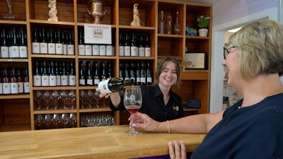 Wine tasting at Dionysus Winery