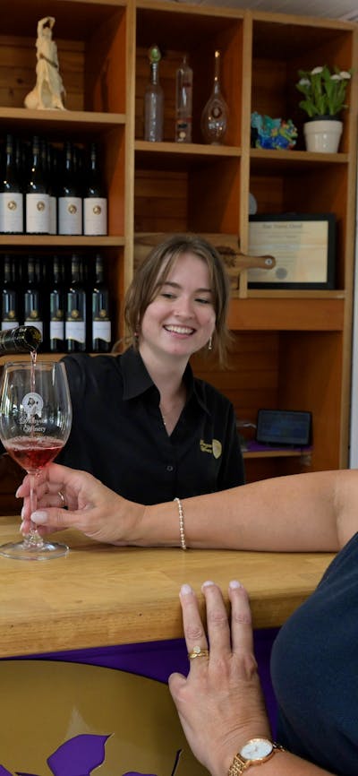 Wine tasting at Dionysus Winery