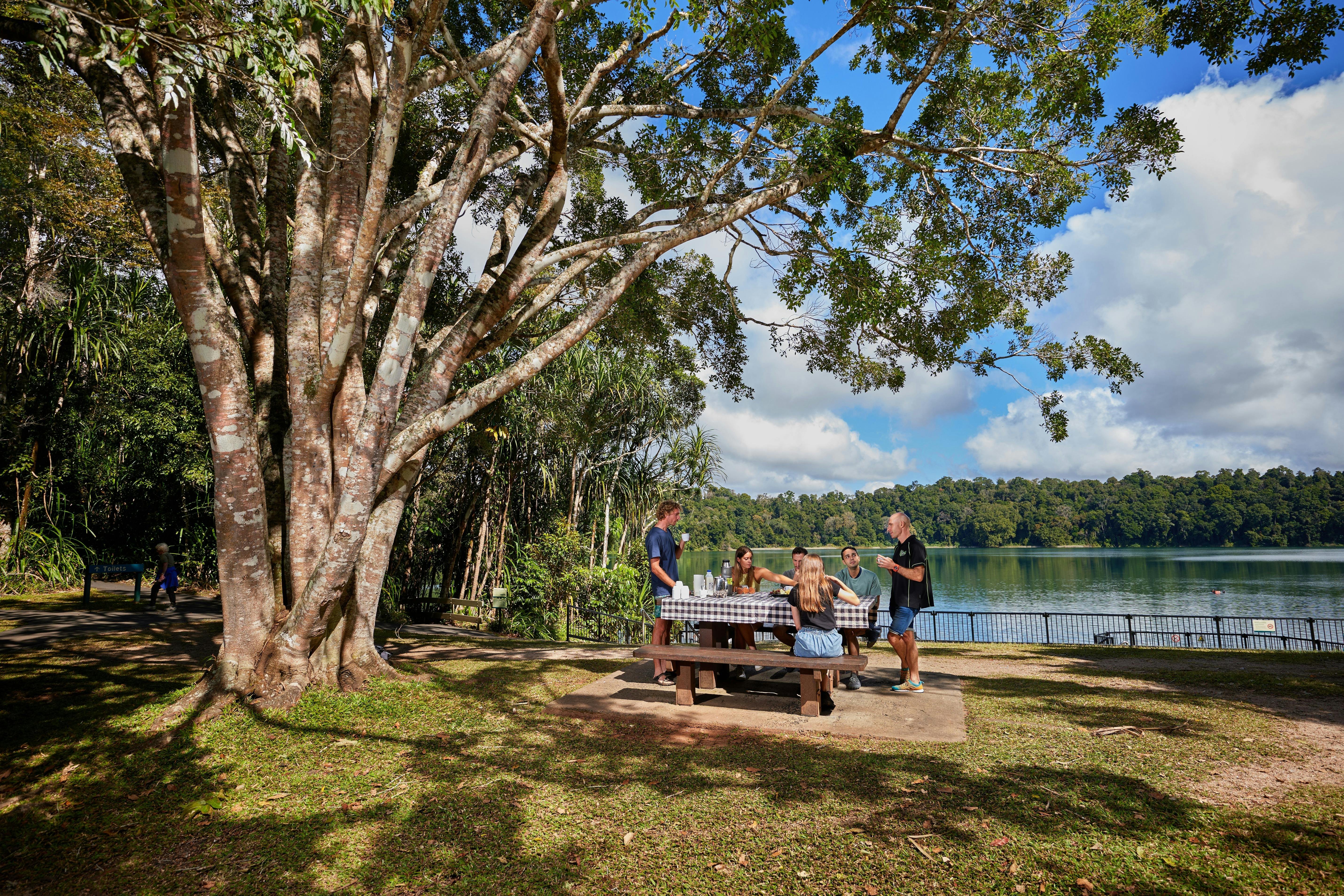 Lake Eacham, Atherton Tablelands with Barefoot Tours